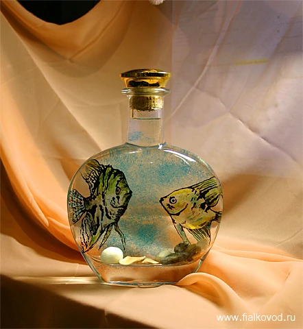 Расписанная бутылка