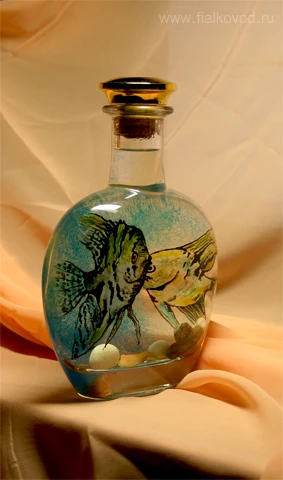 Расписанная бутылка